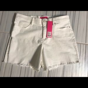 Lily Pulitzer Jennica high rise denim shorts NWT